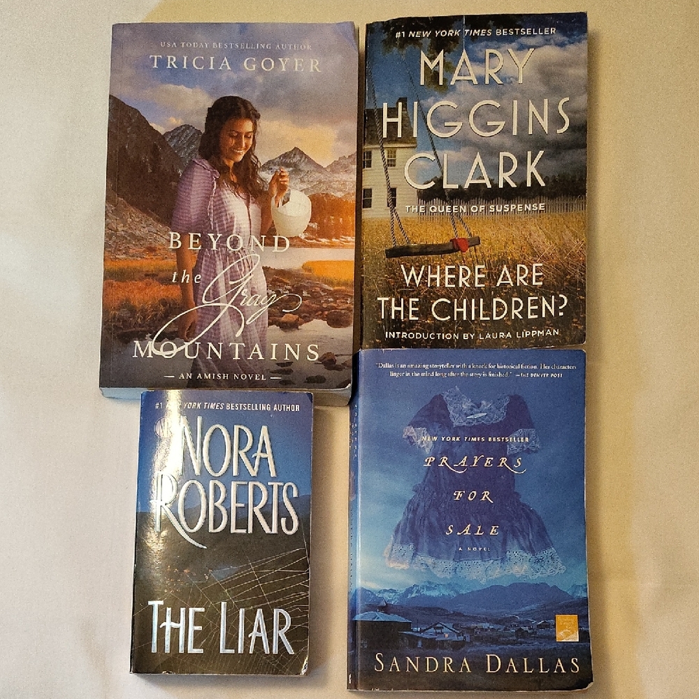 Set of Four Fiction Books Bundle All Included Excellent Condition